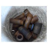 Bucket of Pipe Fittings