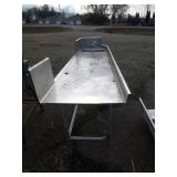 Stainless Steel Table with Sink and Faucet