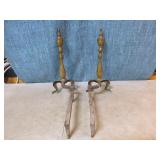 Vintage Fireplace Andirons