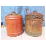 2 Vintage Gas Cans