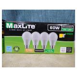 8 Packs of MaxLite 60W 9W LED Light Bulbs