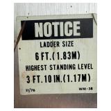 Werner W334 4 ft Wood Step Ladder & 6 ft Aluminum Ladder