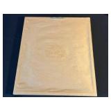 Wood Flowers Framed Floral Art - 2 Prints & Glass Vase w Wooden Tulips