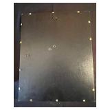 Wood Flowers Framed Floral Art - 2 Prints & Glass Vase w Wooden Tulips