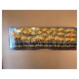 Autumn Golden Leaves Aspen Grove - Landscape Painting on Canvas