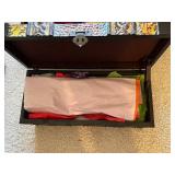 Decorative Black Storage Chests - 3-Piece Set Containing Gift Wrap Supplies