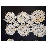 Cream Crochet Doilies - Circular Lace Motifs, Handmade Table Decor & Crochet Afghan