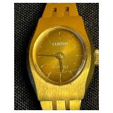 Assorted Gold Tone Watches - Clinton, Citizen, Skagen (Lot of 4)