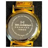 Assorted Gold Tone Watches - Clinton, Citizen, Skagen (Lot of 4)