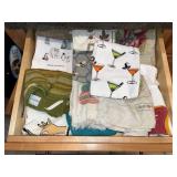 Assorted Textiles in Drawer - Towels