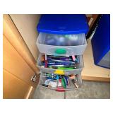 IRIS 3-Drawer Storage Organizers (Lot of 2)  & Cook Books