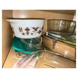 Glass Bakeware & Ceramic Casserole Set - Assorted Dishes, Bowls, Lids