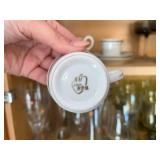 Paragon Minuet Fine Bone China Teacups & Saucers Set - English Floral Pattern