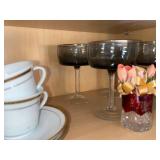 Paragon Minuet Fine Bone China Teacups & Saucers Set - English Floral Pattern