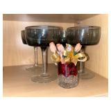 Paragon Minuet Fine Bone China Teacups & Saucers Set - English Floral Pattern