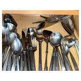 Vintage Silverware Flatware Collection - Forks Spoons Knives Set