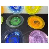 VTG Murano-Style Swirl Glass Bowls - Assorted Colors