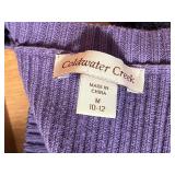 Assorted Women's Sweaters & Cardigans - Croft & Barrow, Coldwater Creek, Karen Scott in 3 Storage Boxes