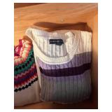 Assorted Women's Sweaters & Cardigans - Croft & Barrow, Coldwater Creek, Karen Scott in 3 Storage Boxes