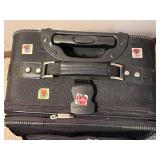 Pierre Cardin Black Rolling Suitcase - Front Exterior Pockets (2 Zippered)