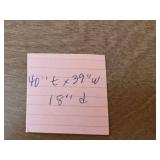 MCM Wood Dresser - 4-Drawer Chest with Double Knob Pulls, Brown Finish