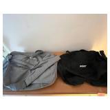 DELSEY Duffel Bag - Grey Travel Duffel, Luswest Black Bag, Members Only Bag (Lot of 3)