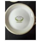 Went Worth China DresRosa - 3pc Porcelain Serving Set: Lidded Sugar Bowl, Creamer & Compote Dish