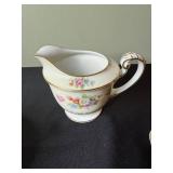 Went Worth China DresRosa - 3pc Porcelain Serving Set: Lidded Sugar Bowl, Creamer & Compote Dish