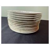 Wentworth DresRosa Floral Bouquet China Plates - with Gold Trim