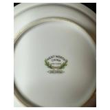 Went Worth China DresRosa 9in Dessert Plates