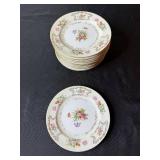 Went Worth China DresRosa 9-Inch Dinner Plates  - Made in Japan