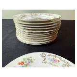 Went Worth China DresRosa 9-Inch Dinner Plates  - Made in Japan