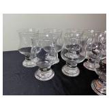 8 Oz Clear Tulip Stem Glasses