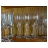 Clear Glass Stemware - Assorted Wine Glasses & Champagne Flutes