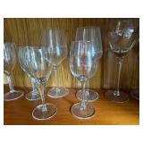 Bella Rose Winery Glasses - Assorted Clear Wine Glass Stemware