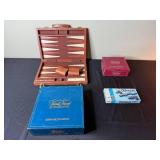Trivial Pursuit Master Game Genus Edition & Baby Boomer Edition, Dragon Dominoes, Travel Backgammon