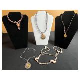 Beautiful Baltic Amber, Dragon Scale & Multi Color Pendant Necklaces!