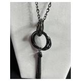 Lariat Pendant, Silver-Tone Multi-Charm Set with Tassel Necklaces & Clip On Pendants Set