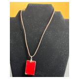 Floating Coral & Turquoise Beaded Necklace, Shells, Red Coral Pendant & More!