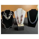 Beaded Necklaces - Pearl-Style White, Colorful Floating Seed Beads, Turquoise & More!!