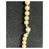 Faux Pearl Necklace, Gold-Tone Jewelry, Red Coral Necklace & Ornate Dresser Mirror Tray