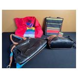 Stone & Co. Croc-Embossed Leather Tote - Colorful Bag Set