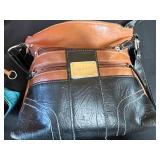 Stone & Co. Croc-Embossed Leather Tote - Colorful Bag Set