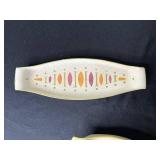 Red Wing USA 3-Piece Ceramic Dish Set with Multicolor Leaf Pattern