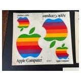 VTG Apple Rainbow Logo Sticker Sheets