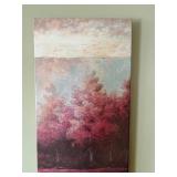Brooks Landscape Diptych - 2-Panel Pink Tree Landscape, 40 in Tall