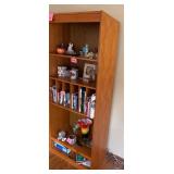 Wood Bookcase with 5 Shelves - 76 x 31 x 16 in (H x W x D) - contents not inc