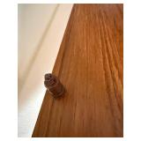 Vintage Wood Secretary Desk Cabinet with Drop-Down Desk (loose) - 76 in H x 31 1/2 in W x 16 in D - contents not inc