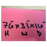 Vintage Wood Secretary Desk Cabinet with Drop-Down Desk (loose) - 76 in H x 31 1/2 in W x 16 in D - contents not inc