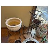 Assorted Ceramic Plant Pots & Decor